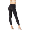 Women's Fleeced Base Layer Leggings, Black - Stockings - 2