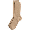 Women's Eco-Conscious Cashmere Crew Socks, Nude - Socks - 1 - thumbnail