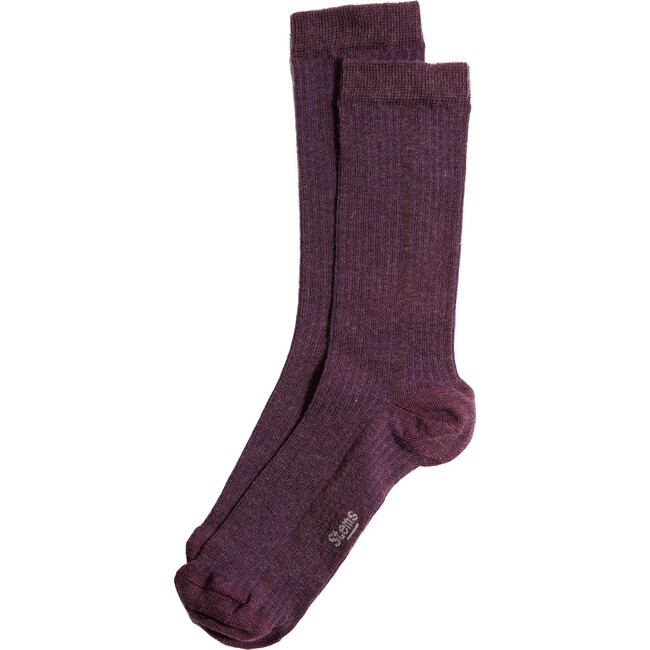 Women's Eco-Conscious Cashmere Crew Socks, Mauve