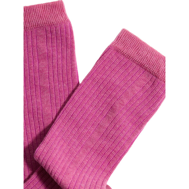 Women's Eco-Conscious Cashmere Crew Socks, Amarylis - Socks - 2