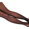 Women's Crystal Back Seam Sheer Tights, Black - Stockings - 2