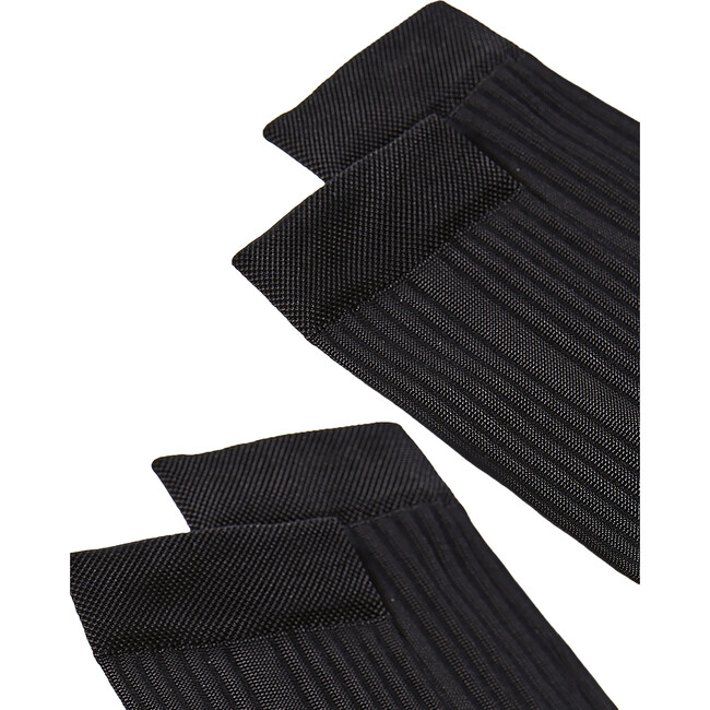 Women's Classic Silky Rib Crew Socks, Black (Pack Of 2) - Socks - 2