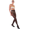 Women's Blooming Floral Sheer Tights, Black - Stockings - 2