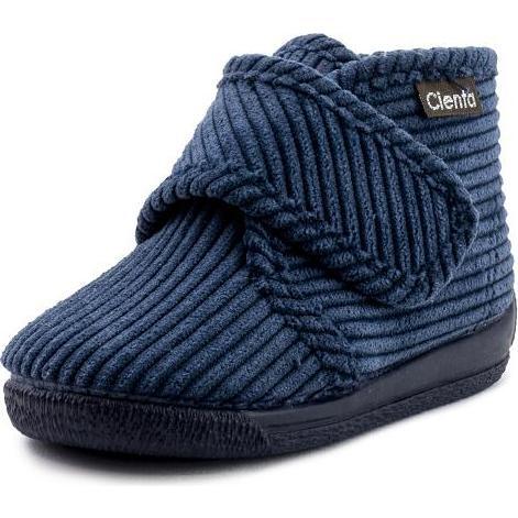 Corduroy Bootie, Navy - Booties - 1