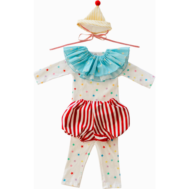 Rainbow Stars Clown Costume - Costumes - 1