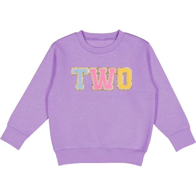 Second Birthday Patch Sweatshirt, Lavender