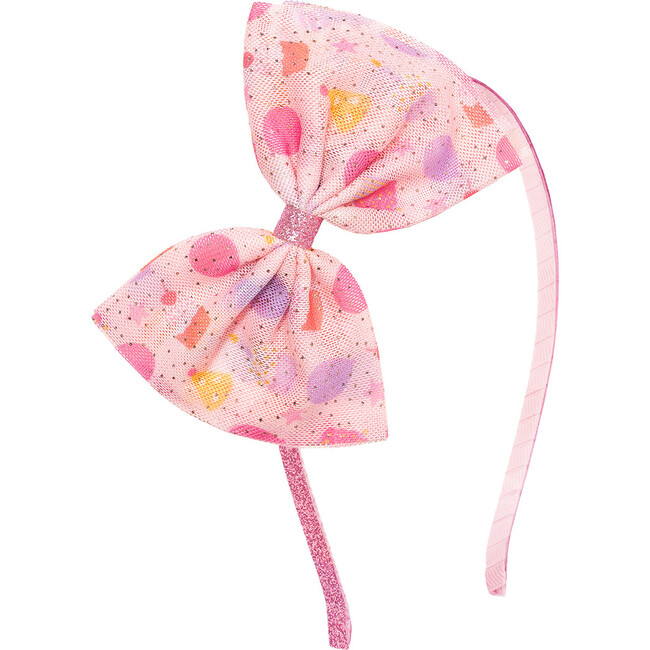 Birthday Party Tulle Bow Headband, Multi