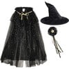 Witch Dress Up Kit, Black - Costume Accessories - 1 - thumbnail