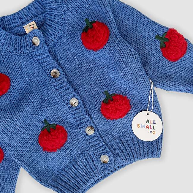 Tomato Cardigan, Blue - Cardigans - 4