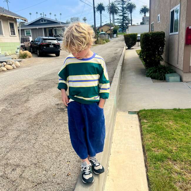 Throwback Tee - Green, Stripes - Shirts - 2