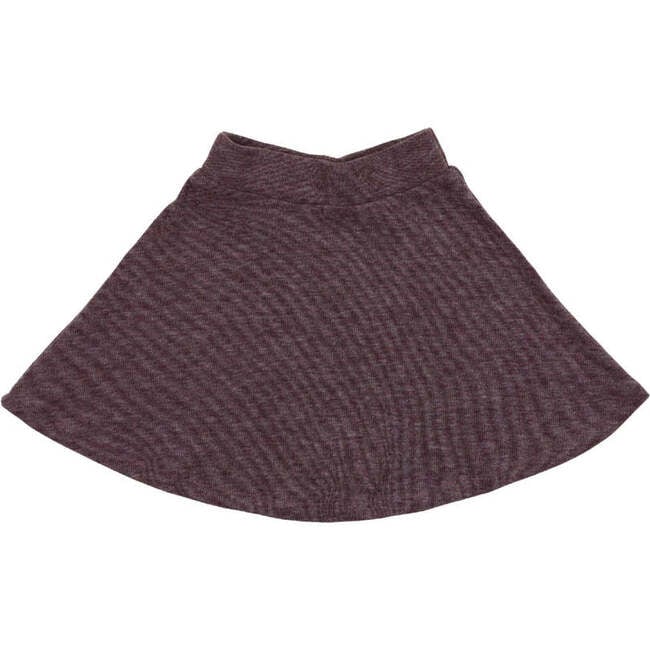 Pine Tired Ruffle A-Line Short Skirt, Burgundy