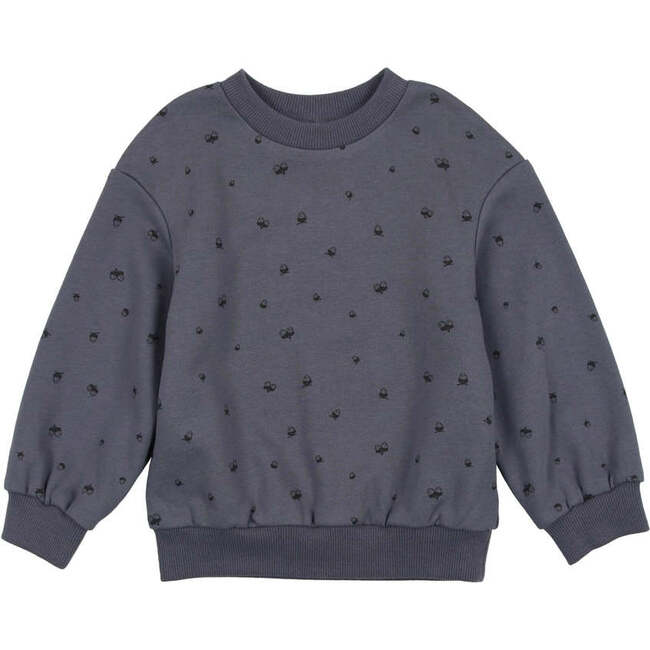 Acorn Crew Neck Long Sleeve Sweater, Navy