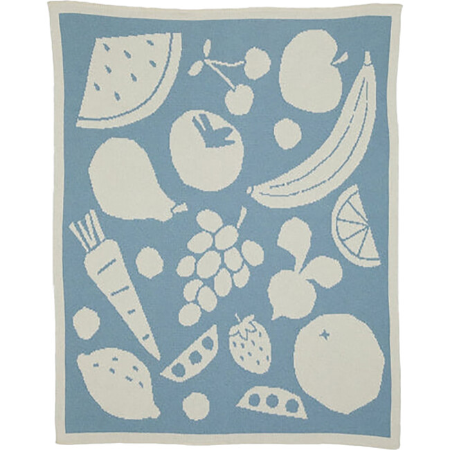 Baby Pinic Blanket, Light Blue - Blankets - 1