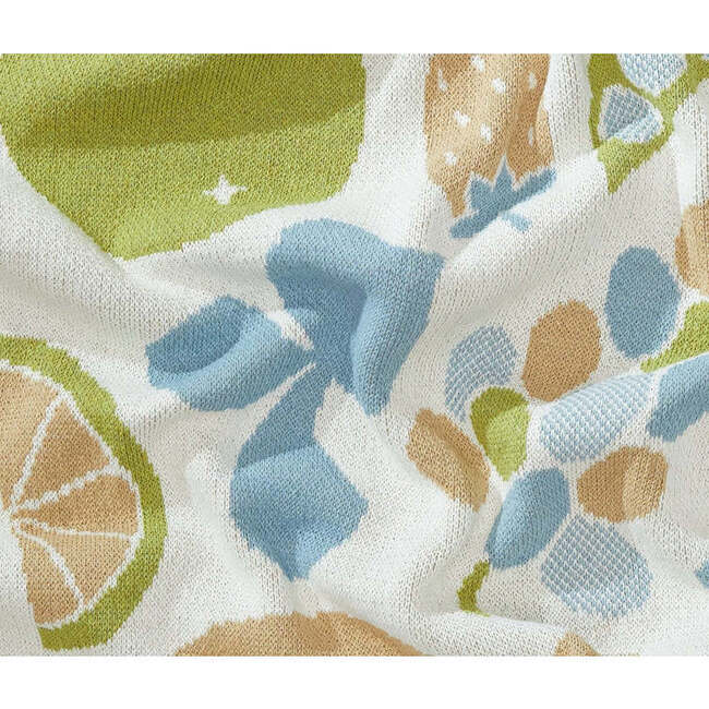 Baby Picnic Blanket, Blue and Green - Blankets - 2