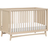 Peggy 3-In-1 Convertible Crib With Toddler Bed Conversion Kit, Taupe - Cribs - 1 - thumbnail