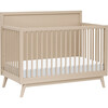 Palma 4-In-1 Convertible Crib With Toddler Bed Conversion Kit, Taupe - Cribs - 1 - thumbnail