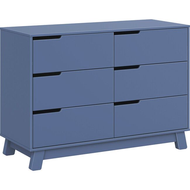 Hudson 6-Drawer Assembled Double Dresser, Cove Blue