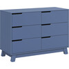 Hudson 6-Drawer Assembled Double Dresser, Cove Blue - Dressers - 1 - thumbnail