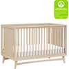 Peggy 3-In-1 Convertible Crib With Toddler Bed Conversion Kit, Taupe - Cribs - 10