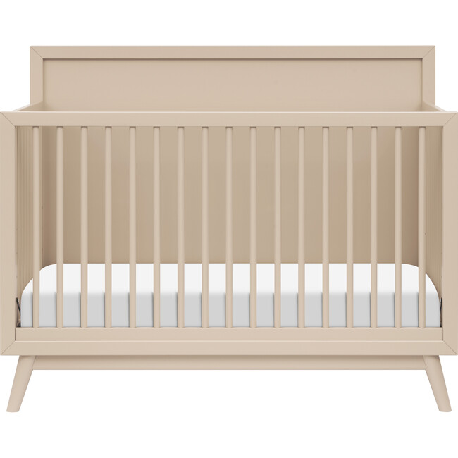 Palma 4-In-1 Convertible Crib With Toddler Bed Conversion Kit, Taupe - Cribs - 4