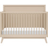 Palma 4-In-1 Convertible Crib With Toddler Bed Conversion Kit, Taupe - Cribs - 4