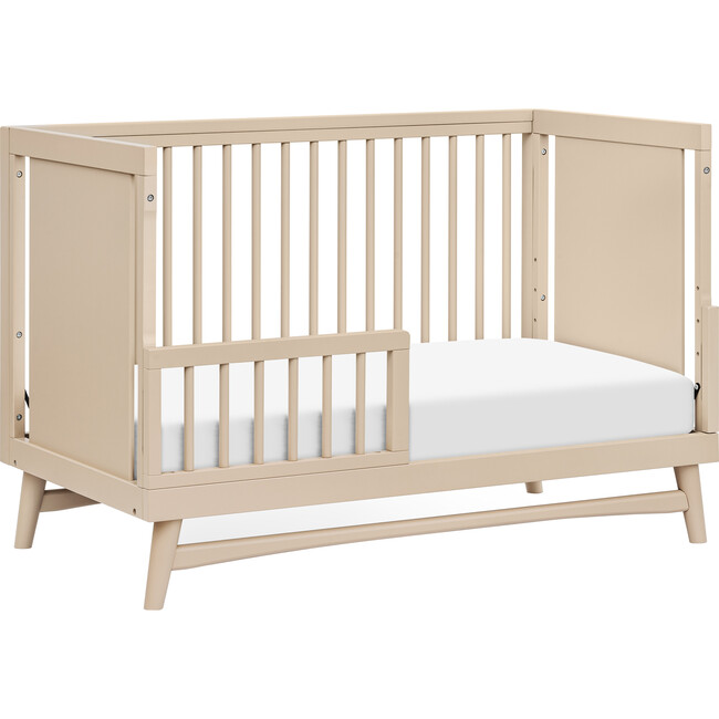 Peggy 3-In-1 Convertible Crib With Toddler Bed Conversion Kit, Taupe - Cribs - 5