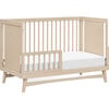 Peggy 3-In-1 Convertible Crib With Toddler Bed Conversion Kit, Taupe - Cribs - 5