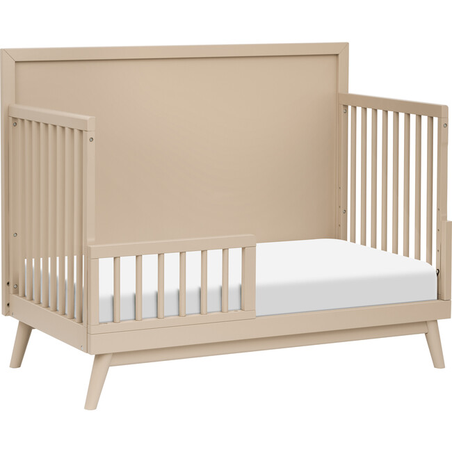 Palma 4-In-1 Convertible Crib With Toddler Bed Conversion Kit, Taupe - Cribs - 5