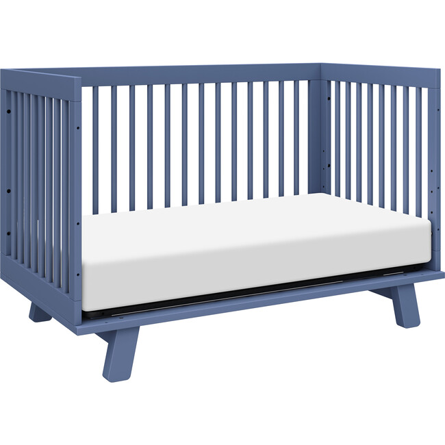 Hudson 3-In-1 Convertible Crib With Toddler Bed Conversion Kit, Cove Blue - Cribs - 6