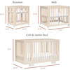 Yuzu 8-In-1 Convertible Crib With All-Stages Conversion Kits, Washed Natural - Cribs - 8