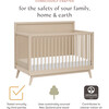 Palma 4-In-1 Convertible Crib With Toddler Bed Conversion Kit, Taupe - Cribs - 9