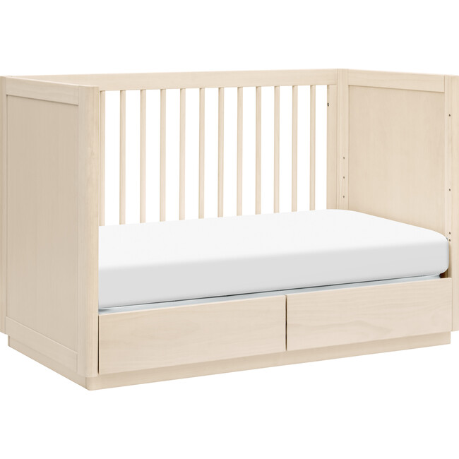 Bento 3-In-1 Convertible Storage Crib With Toddler Bed Conversion Kit, Washed Natural - Cribs - 6