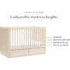 Bento 3-In-1 Convertible Storage Crib With Toddler Bed Conversion Kit, Washed Natural - Cribs - 8