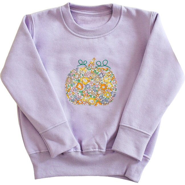 Liberty of London Pumpkin Children's Jumper, Pale Purple