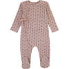 Printed Ribbed Footie, Pink - Footie Pajamas - 1 - thumbnail