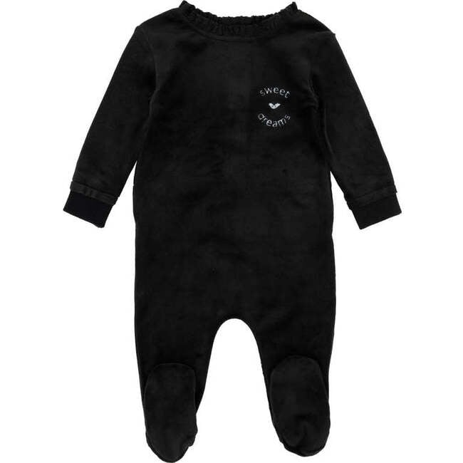 Girls Sweet Dreams Footie, Black