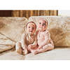 Double Bow Braided Wrap Footie, Tan - Footie Pajamas - 2