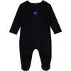 Satin Trim Footie, Blue Star - Footie Pajamas - 1 - thumbnail