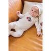 Boys Clover Embroidered Footie, White - Footie Pajamas - 2