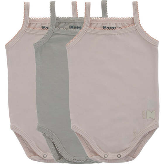 Basic Tank Bodysuits, Mauve + Taupe (3-Pack)