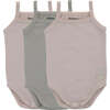 Basic Tank Bodysuits, Mauve + Taupe (3-Pack) - Onesies - 1 - thumbnail