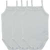 Bamboo Cotton Boys Tank Bodysuits, White (3-Pack) - Onesies - 1 - thumbnail