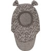 Wool Fleece Balaclava Small Ears, Morel - Balaclavas - 1 - thumbnail