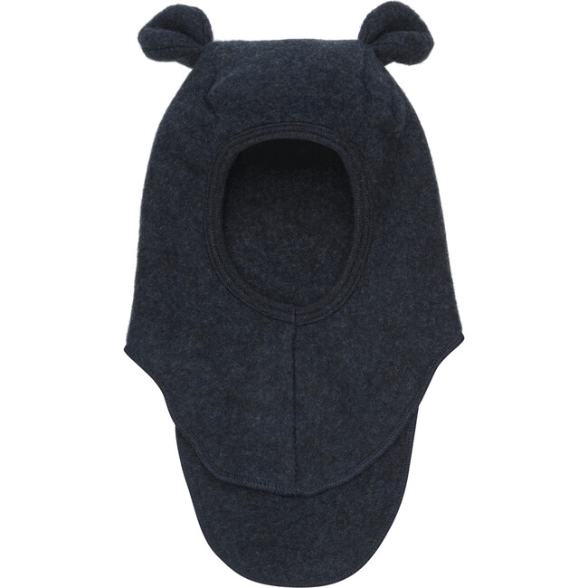 Wool Fleece Balaclava Small Ears, Navy