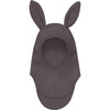 Wool Fleece Balaclava Rabbit Ears, Raisin - Balaclavas - 1 - thumbnail