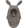 Wool Fleece Balaclava Rabbit Ears, Morel - Balaclavas - 1 - thumbnail