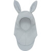 Wool Fleece Balaclava Rabbit Ears, Quarry - Balaclavas - 2