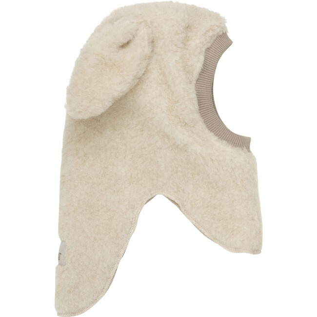 Teddy Wool Balaclava Rabbit Ears, Cement