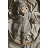 Pram Suit In Merino Wool Blend Lining, Camel Melange - Bunting - 2