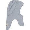 Merino Wool Rib Baby Balaclava Rabbit Ears, Quarry - Balaclavas - 1 - thumbnail